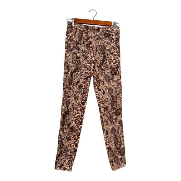 Free people animal snake print jeans women’s size 27 frayed bottoms tan - Picture 3 of 9